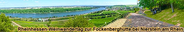 Rheinhessen-Weinwandertag zur Fockenberghütte bei Nierstein am Rhein